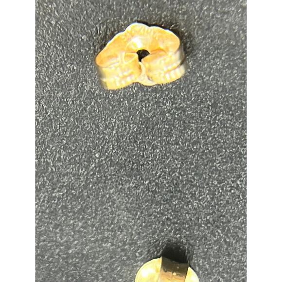 14k Yellow Gold Marked Love Knot 9mm Stud Intertwined Pierced Earrings 2.1 Grams - Picture 8 of 15